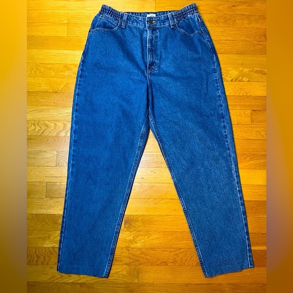 L.L. Bean Denim - L.L. Bean Classic Blue Women's Jeans 14 short stretch waist READ DESCRIPTION